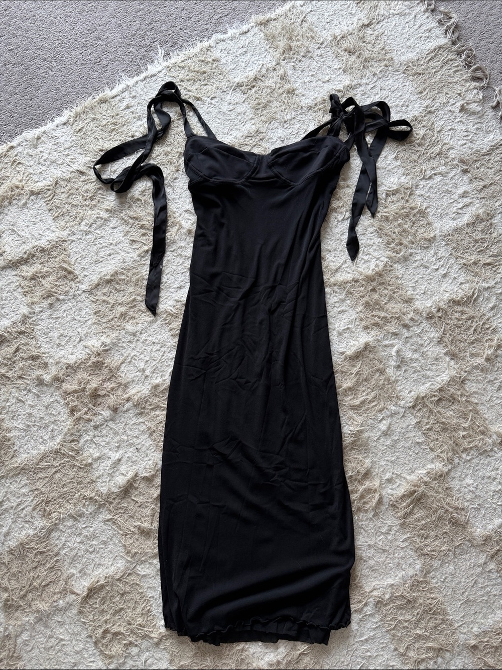 Free People Got Glam Mesh Midi Slip Dress